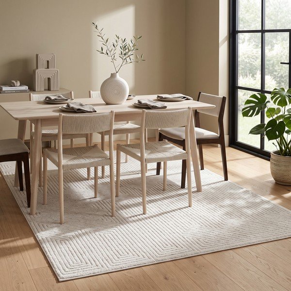 Covor crem 200x290 cm Labyrinth – ESTE-image-3