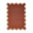 Covor teracotă țesut manual din amestesc de lână 120x170 cm Rivo Wool – Flair Rugs