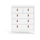 Comodă albă înaltă 82x99 cm Madrid – Tvilum