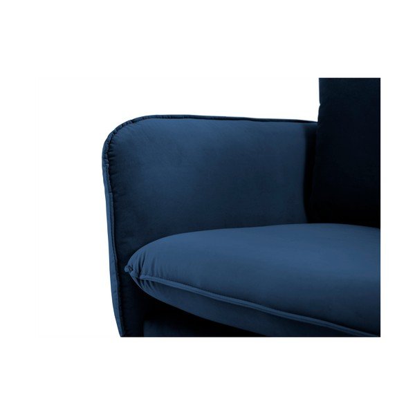 Canapea cu tapițerie din catifea Cosmopolitan Design Florence, albastru, 160 cm-image-4