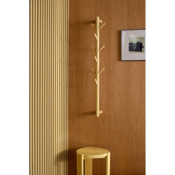 Cuier de perete galben deschis din lemn de pin 21 cm Eddison – Jotex-image-1