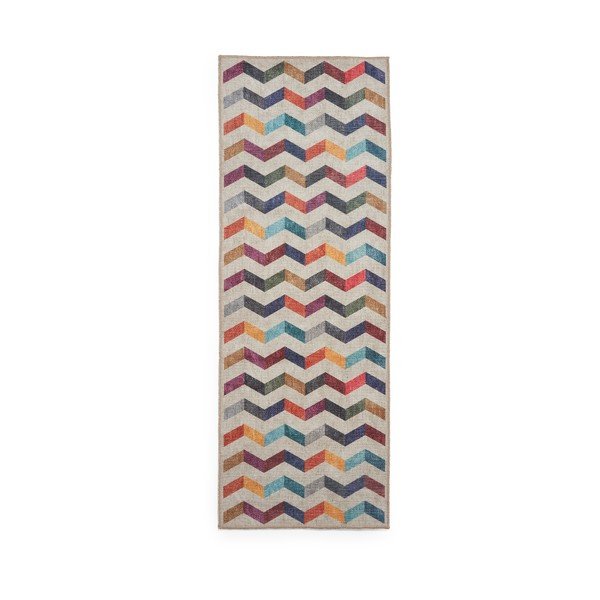 Covor tip traversă lavabil 76x230 cm Coral Multi – Think Rugs