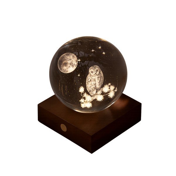 Decorațiune luminoasă portabilă cu USB ø 8 cm Amber – Gingko-image-2