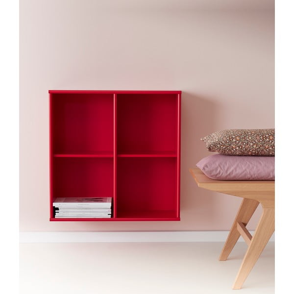 Etajeră / bibliotecă de perete Mistral 025, roșu-image-1