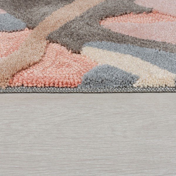 Covor Flair Rugs Bark, 160x230 cm, gri-roz-image-3