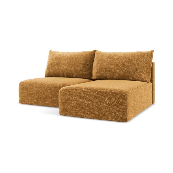 Colțar portocaliu extensibil/cu spațiu de depozitare (cu colț pe partea dreaptă) Kalena – Makamii-image-2