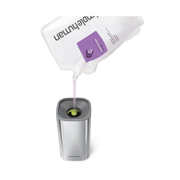 Dozator de săpun lichid argintiu din oțel inoxidabil 295 ml - simplehuman-image-2