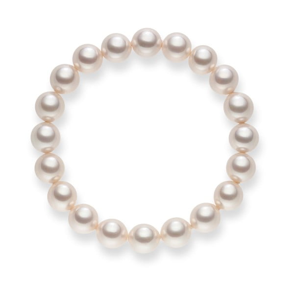 Brățară din perle Mystic White, 19 cm