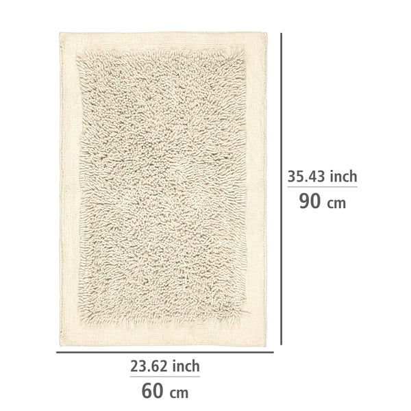 Covoraș de baie crem din material textil 60x90 cm Sidyma – Wenko-image-2