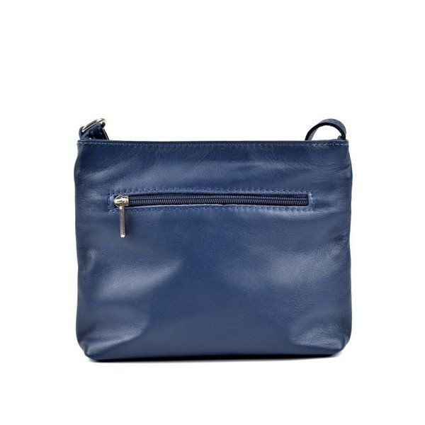 Geantă din piele Roberta M Tulum, albastru-image-3