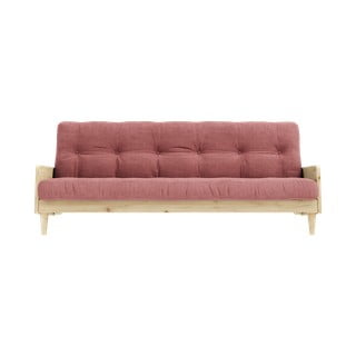 Canapea extensibilă roz 190 cm India - Karup Design
