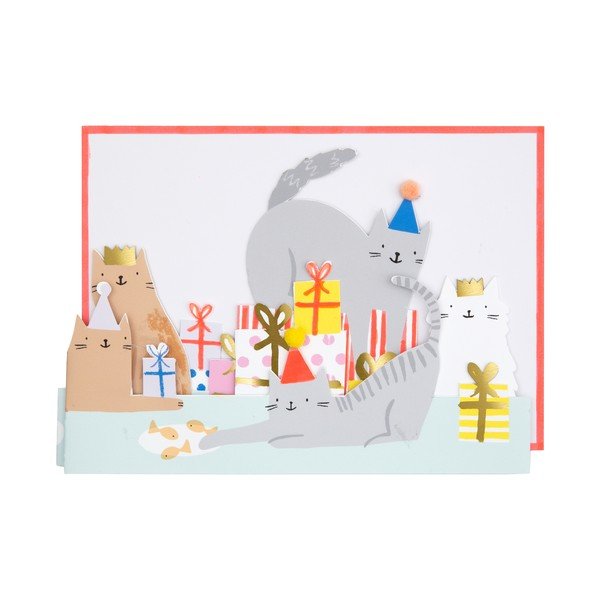 Felicitare Cat Party – Meri Meri-image-1