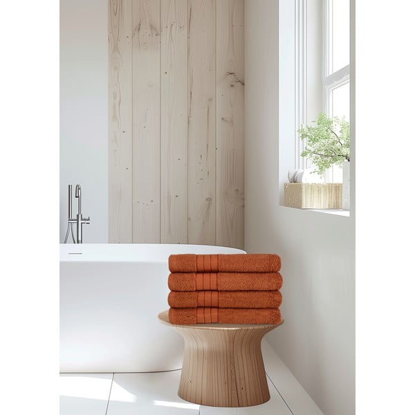 Prosoape cărămizii 4 buc. din bumbac din frotir 50x100 cm – Good Morning-image-3