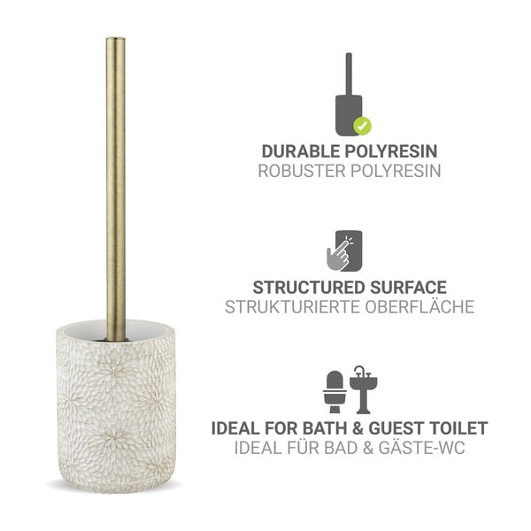 Perie de WC albă din polirășină Montalfano – Wenko-image-3