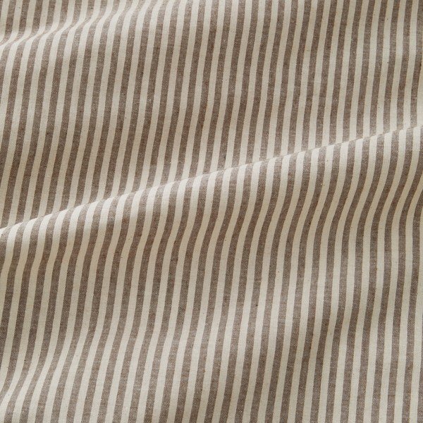 Lenjerie de pat taupe pentru pat de o persoană 135x200 cm Cotton Rich Narrow Woven Stripe – Pineapple Elephant-image-3