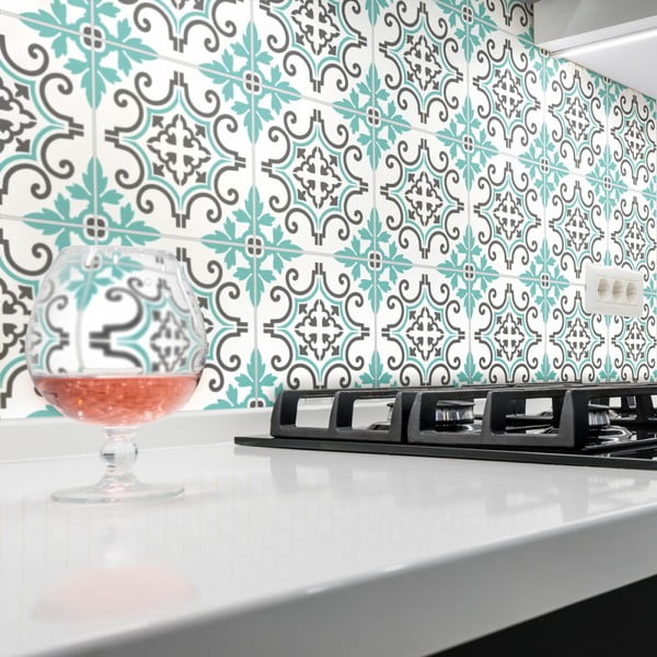 Set 60 autocolante de perete Ambiance Paco, 10 x 10 cm-image-3