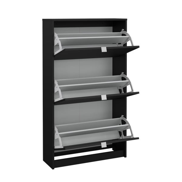 Pantofar negru cu deschidere înclinată Shoes – Tvilum-image-4