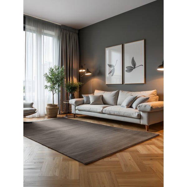 Covor gri antracit/crem 120x170 cm Perles Dolomite – Elle Decoration-image-1