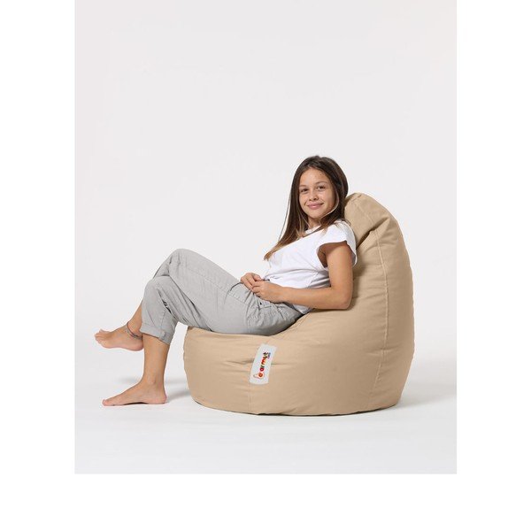 Beanbag pentru grădină bej Drop – Floriane Garden-image-1