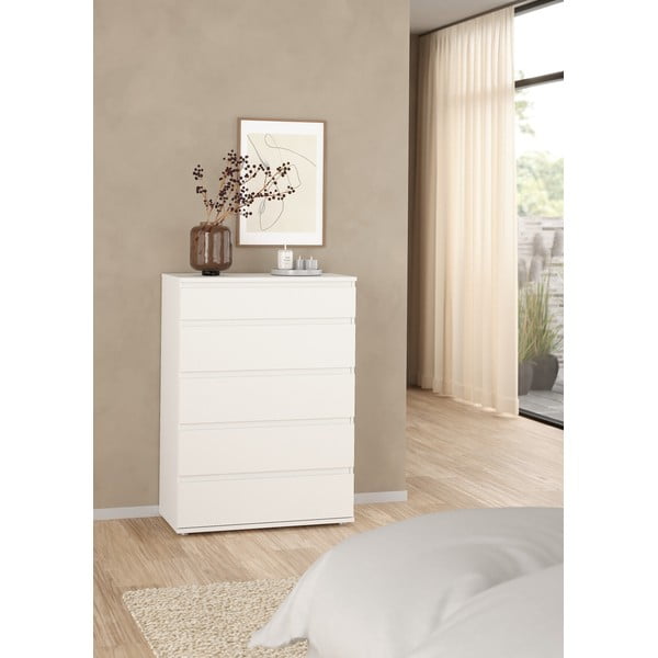 Comodă albă înaltă 77x107 cm Nova – Tvilum-image-1