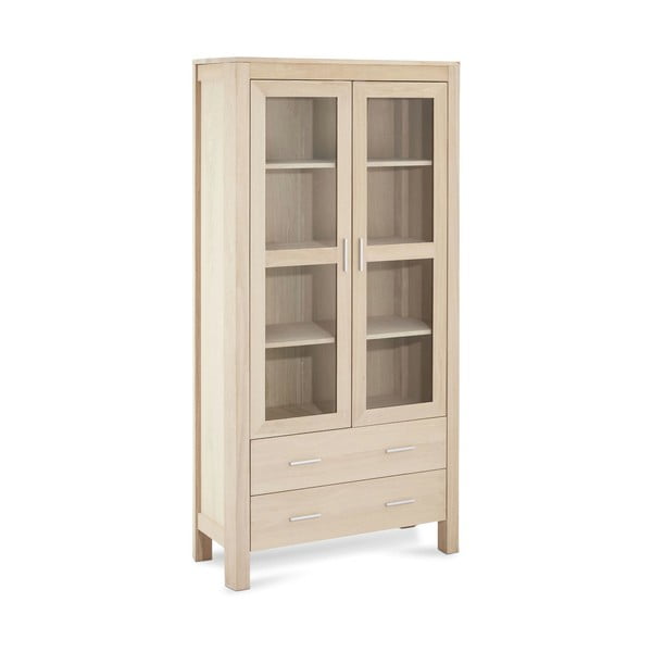 Vitrină în culoare naturală cu aspect de lemn de stejar 100x190 cm Paris – Furnhouse-image-1