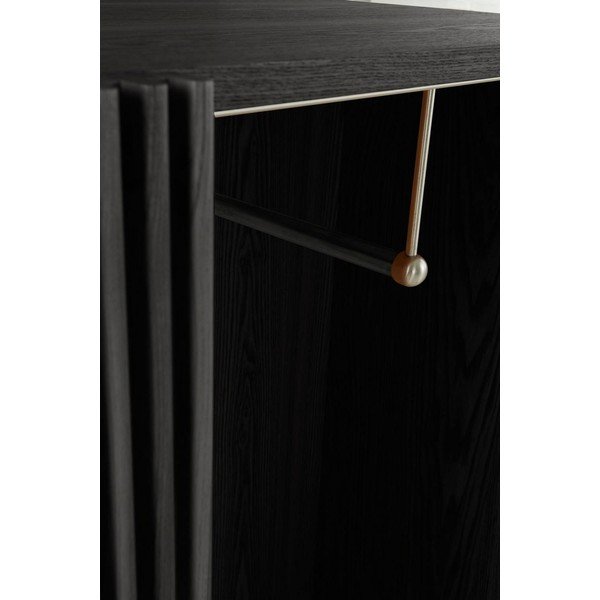 Set pentru hol negru cu aspect de lemn de frasin 110x120x40 cm Sion – Jotex-image-2