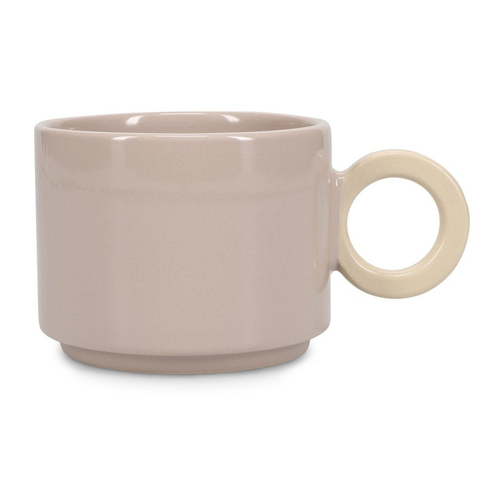 Cană gri din gresie ceramică 280 ml Lou – ONA