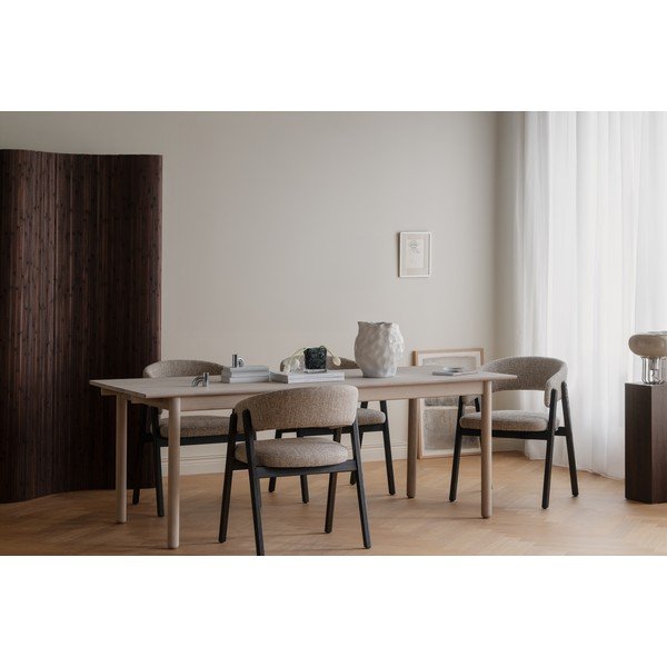 Masă de dining extensibilă din lemn de stejar 90x205 cm Derrymore – Rowico-image-2