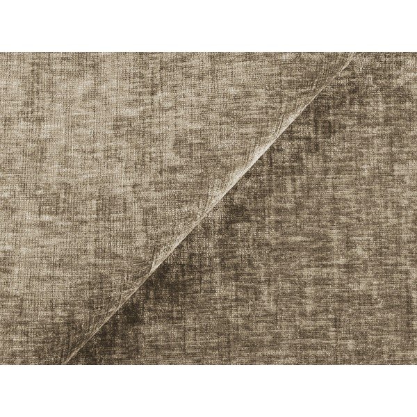 Taburet maro deschis cu tapițerie din chenille Kuki – Makamii-image-4