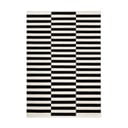 Covor negru-alb reversibil/țesut manual din lână 160x230 cm Donna – Hanse Home