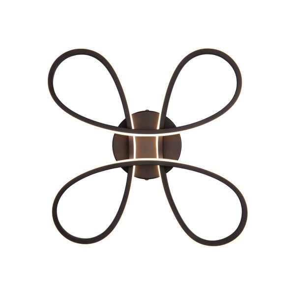 Plafonieră neagră LED 40x40 cm Fly – Trio-image-1