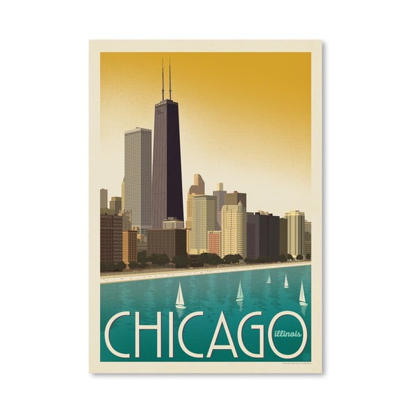 Poster Americanflat Chicago Sky, 42 x 30 cm