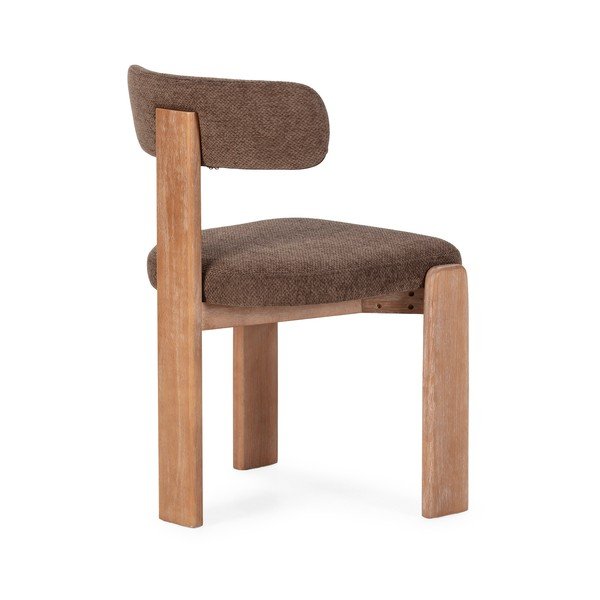 Scaune de dining maro 2 buc. tapițate Nadia – MOME-image-4