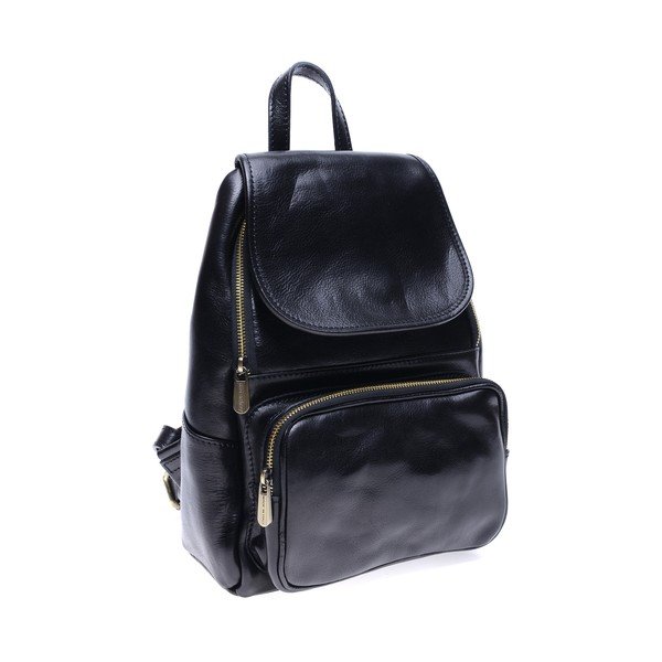 Rucsac din piele Roberta M Francesca, negru-image-1