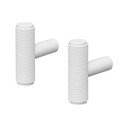 Cârlige albe 2 buc. de montat pe perete Rof – Blomus