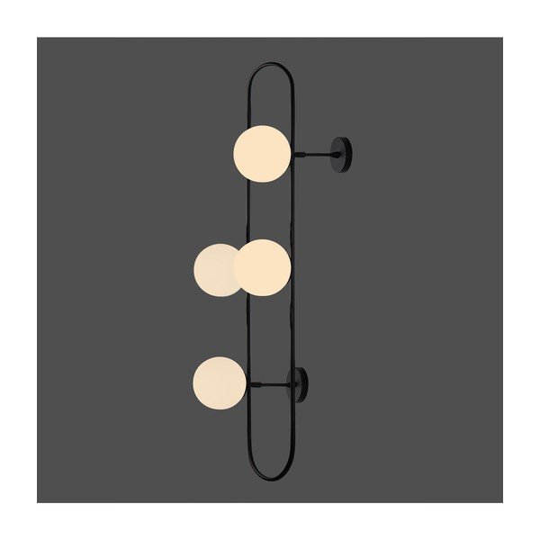 Aplică de perete Squid Lighting Elips, înălțime 124 cm, negru-image-1