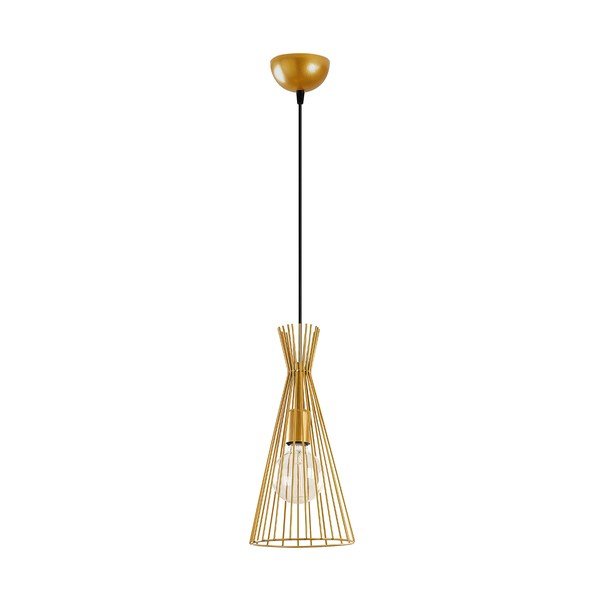 Lustră aurie cu abajur din metal ø 20 cm Mezopotamya – Opviq lights-image-3