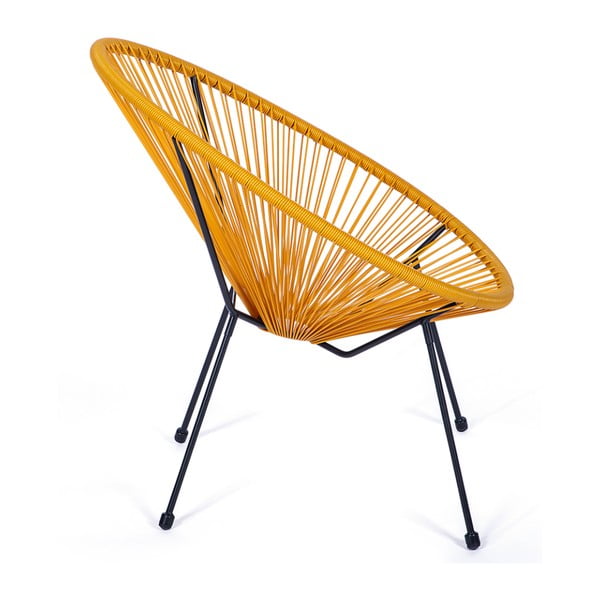 Fotoliu de grădină galben din metal/din plastic Avocado Comfort – Bonami Selection-image-2