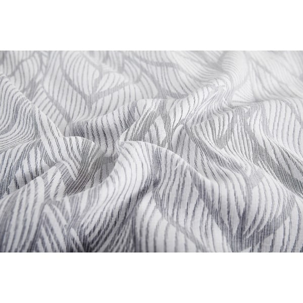 Lenjerie de pat gri din jacquard pentru pat de o persoană 140x200 cm Florida – My House-image-2