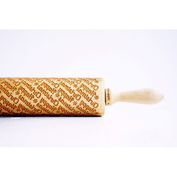 Sucitor din lemn cu detalii de Crăciun în relief Valek Happy Christmass-image-1