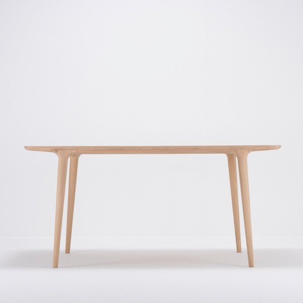 Masă de dining din lemn de stejar 90x160 cm Fawn - Gazzda-image-2