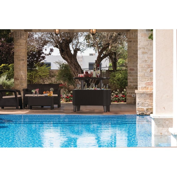 Masă de grădină cu frapieră din plastic 83.5x40 cm Bevy – Keter-image-1