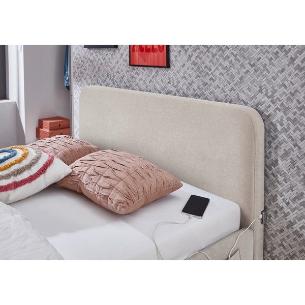 Pat pentru copii  bej fără somieră 140x200 cm Cosy – Meise Möbel-image-2