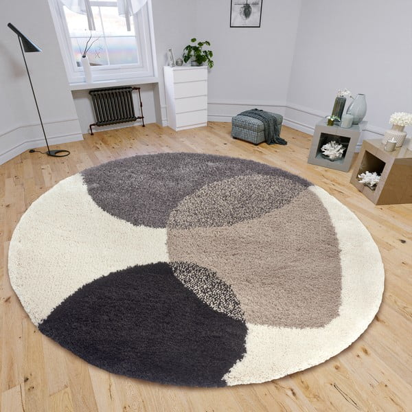 Covor bej rotund ø 160 cm Arti – Hanse Home-image-1
