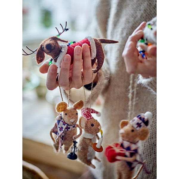 Ornamente de Crăciun 3 buc. din lână 11 cm Peo – Bloomingville-image-2