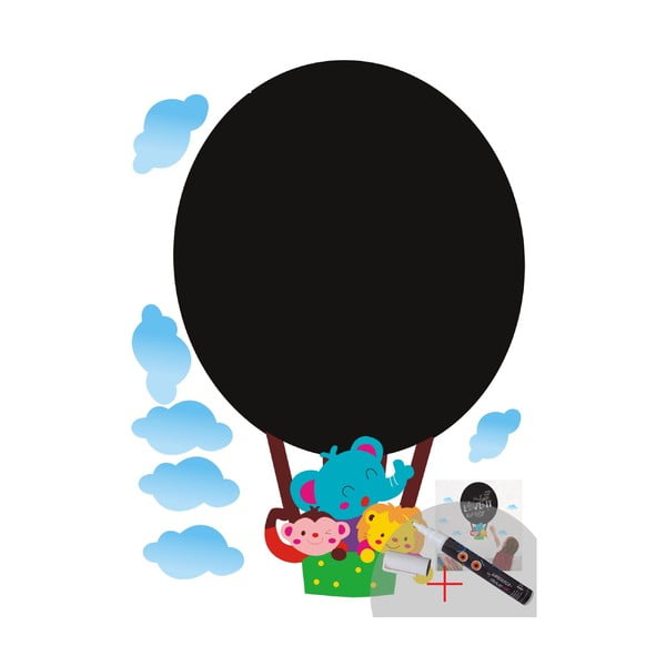 Set autocolant tip tablă de scris și marker alb Fanastick Hot Air-image-2