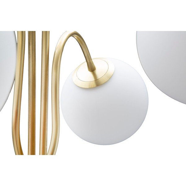 Lampadar alb-auriu cu abajur din sticlă (înălțime 176 cm) Glamy – Mauro Ferretti-image-2