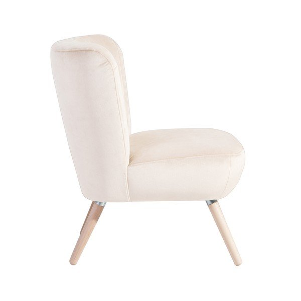 Fotoliu Max Winzer Neele Velvet, crem-image-4