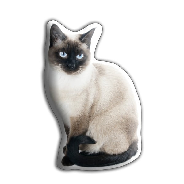 Pernă cu imprimeu Adorable Cushions Pisică Siamesa