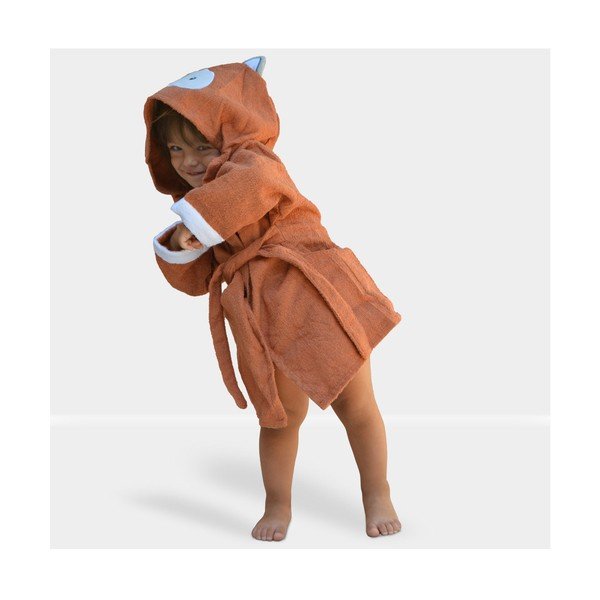 Halat pentru copii portocaliu L din bumbac Fox - Rocket Baby-image-4